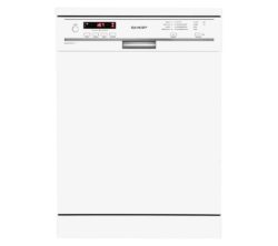 SHARP  QW-GT21F472W Full-size Dishwasher - White
